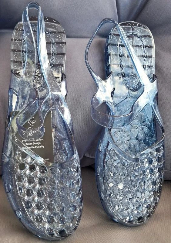 Fifi Méduses - transparant Blauw met glitter - maat 41 – photo 3